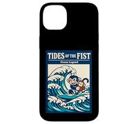 La légende de Tides of The Fist Ocean Surfe sur Une Vague de singes Coque pour iPhone 14 Plus