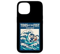 La légende de Tides of The Fist Ocean Surfe sur Une Vague de singes Coque pour iPhone 15