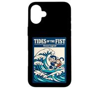 La légende de Tides of The Fist Ocean Surfe sur Une Vague de singes Coque pour iPhone 16 Plus