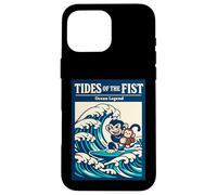 La légende de Tides of The Fist Ocean Surfe sur Une Vague de singes Coque pour iPhone 16 Pro Max