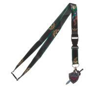 La légende de Zelda longe avec protection en caoutchouc 3D et Trousseau porte-ID Clair