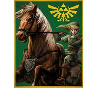 La légende de Zelda Plaid en flanelle ultra douce Vert 160 x 200 cm Couverture en polaire Hyrule Triforce Gauche Awakening Breath of the Wild Princess