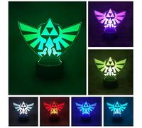 La légende de Zelda Triforce Hyrule Lampe LED couleur USB