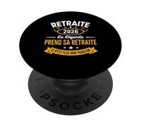 La Légende Prend Sa Retraite 2026 Homme Retraité PopSockets PopGrip Adhésif