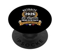 La Légende Prend Sa Retraite 2026 Homme Retraité PopSockets PopGrip Adhésif