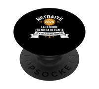 La Légende Prend Sa Retraite 2026 Homme Retraité PopSockets PopGrip Adhésif