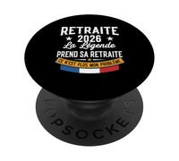 La Légende Prend Sa Retraite 2026 Homme Retraité PopSockets PopGrip Adhésif