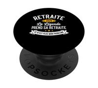 La Légende Prend Sa Retraite 2026 Homme Retraité PopSockets PopGrip Adhésif