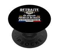 La Légende Prend Sa Retraite 2026 Homme Retraité PopSockets PopGrip Adhésif