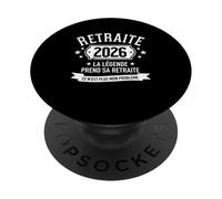 La Légende Prend Sa Retraite 2026 Homme Retraité PopSockets PopGrip Adhésif