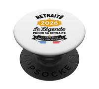 La Légende Prend Sa Retraite 2026 Homme Retraité PopSockets PopGrip Adhésif