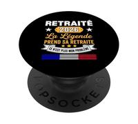La Légende Prend Sa Retraite 2026 Homme Retraité PopSockets PopGrip Adhésif