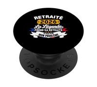 La Légende Prend Sa Retraite 2026 Homme Retraité PopSockets PopGrip Adhésif
