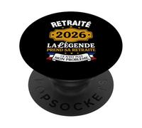 La Légende Prend Sa Retraite 2026 Homme Retraité PopSockets PopGrip Adhésif
