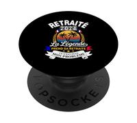 La Légende Prend Sa Retraite 2026 Homme Retraité PopSockets PopGrip Adhésif