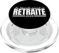 La Légende Prend Sa Retraite Pension Retraités 2026 PopSockets PopGrip pour MagSafe