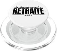 La Légende Prend Sa Retraite Pension Retraités 2026 PopSockets PopGrip pour MagSafe