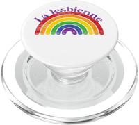 La Lesbienne: LGBT Queer Arc-en-Ciel rétro PopSockets PopGrip pour MagSafe
