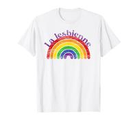 La Lesbienne: LGBT Queer Arc-en-Ciel rétro T-Shirt