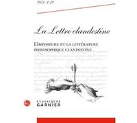 La Lettre clandestine Maria Susana Seguin (Direction), Pierre François Moreau (Direction), Collectif (Auteur)