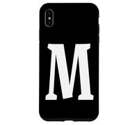 La Lettre M Fun Big and Bold pour Les événements, Les familles, Les équipes, Les Groupes Coque pour iPhone XS Max