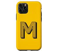 La Lettre M Fun Big and Bold pour Les événements, Les familles, Les équipes, Les Groupes Coque pour iPhone 11 Pro