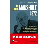 La Lettre Mansholt - Collectif - Les Petits Matins - broché - Essai