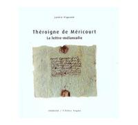 La lettre-mélancolie - Anne-Josèphe Théroigne de Méricourt - Verdier - broché - Roman