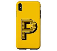 La Lettre P Fun Big and Bold pour Les événements, Les familles, Les équipes, Les Groupes Coque pour iPhone XS Max
