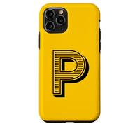 La Lettre P Fun Big and Bold pour Les événements, Les familles, Les équipes, Les Groupes Coque pour iPhone 11 Pro