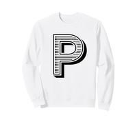 La Lettre P Fun Big and Bold pour Les événements, Les familles, Les équipes, Les Groupes Sweatshirt