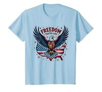 La liberté a Le goût d'un Barbecue T-Shirt, Enfant, Bleu Céleste, 2 Ans