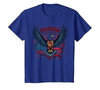 La liberté a Le goût d'un Barbecue T-Shirt, Enfant, Bleu Royal, 4 Ans
