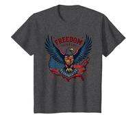 La liberté a Le goût d'un Barbecue T-Shirt, Enfant, Chiné Foncé, 6 Ans