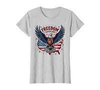 La liberté a Le goût d'un Barbecue T-Shirt, Femme, Argent, 3XL