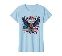 La liberté a Le goût d'un Barbecue T-Shirt, Femme, Bleu Céleste, 3XL