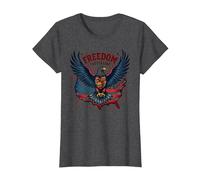 La liberté a Le goût d'un Barbecue T-Shirt, Femme, Chiné Foncé, S