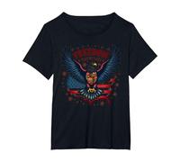 La liberté a Le goût d'un Barbecue T-Shirt, Femme Grandes Tailles, Noir, 6X
