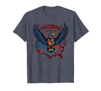 La liberté a Le goût d'un Barbecue T-Shirt, Homme, Bleu Chiné, 3XL