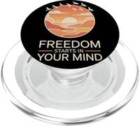 La liberté Commence dans Ton Esprit PopSockets PopGrip pour MagSafe