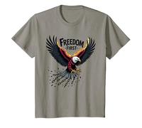 La liberté d'abord, Le Patriote T-Shirt, Enfant, Ardoise, 3 Ans