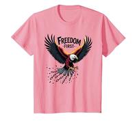 La liberté d'abord, Le Patriote T-Shirt, Enfant, Rose, 3 Ans
