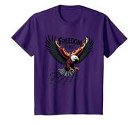 La liberté d'abord, Le Patriote T-Shirt, Enfant, Violet, 8 Ans