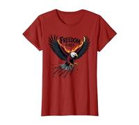 La liberté d'abord, Le Patriote T-Shirt, Femme, Canneberge, S