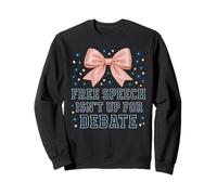 La liberté d'expression n'est Pas pour Le débat Motif nœud Coquette Sweatshirt