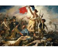 La Liberté Guidant Le Peuple, Affiches Et Impressions D'Art Vintage Célèbres, Toile Murale, Décoration D'Intérieur, 50x70 Cm, Sans Cadre