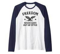 La liberté ne se démodera jamais - Design Vintage W. Détails Manche Raglan