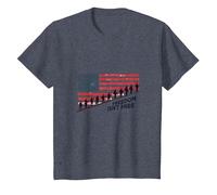 La liberté n'est Pas Libre : Hommage Patriotique aux héros américains T-Shirt, Enfant, Bleu Chiné, 6 Ans