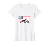La liberté n'est Pas Libre : Hommage Patriotique aux héros américains T-Shirt, Femme, Blanc, XS
