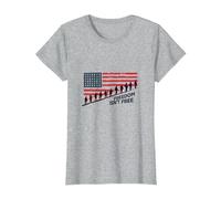 La liberté n'est Pas Libre : Hommage Patriotique aux héros américains T-Shirt, Femme, Gris Chiné, 3XL